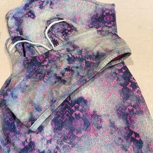 Ivivva Pink and Purple Patterned Activewear Set